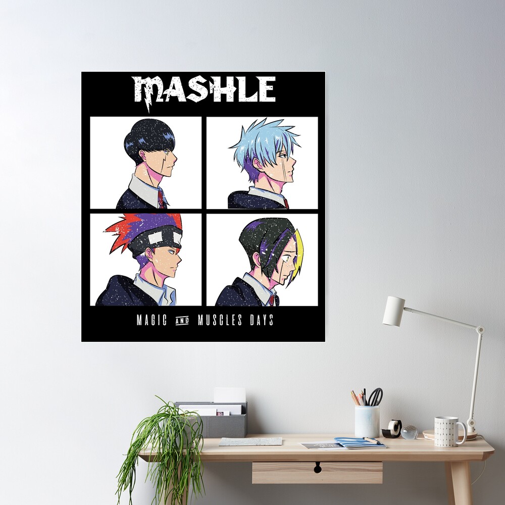 mashle magic and muscles' Poster, picture, metal print, paint by