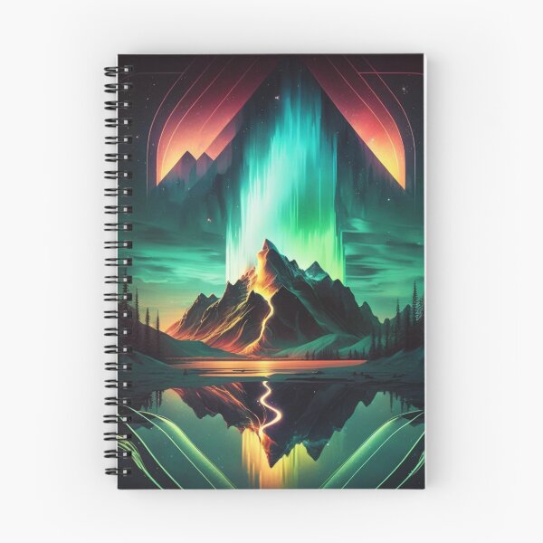 Item preview, Retro Futuritic Northern Lights designed and sold by AdvancedApe.