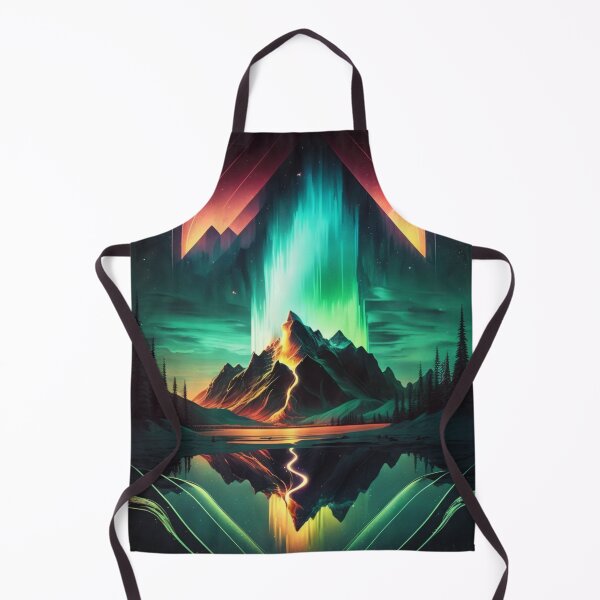 Item preview, Retro Futuritic Northern Lights designed and sold by AdvancedApe.