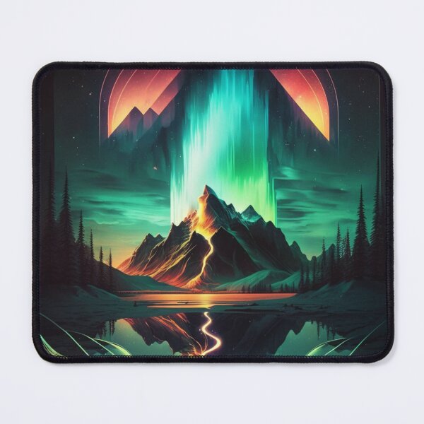 Item preview, Retro Futuritic Northern Lights designed and sold by AdvancedApe.