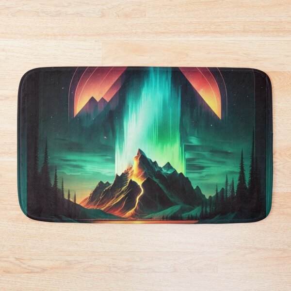 Item preview, Retro Futuritic Northern Lights designed and sold by AdvancedApe.