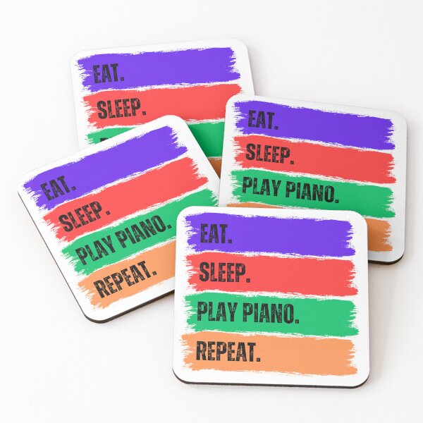 Item preview, Eat. Sleep. Play Piano. Repeat. designed and sold by Goldmedaldesign.