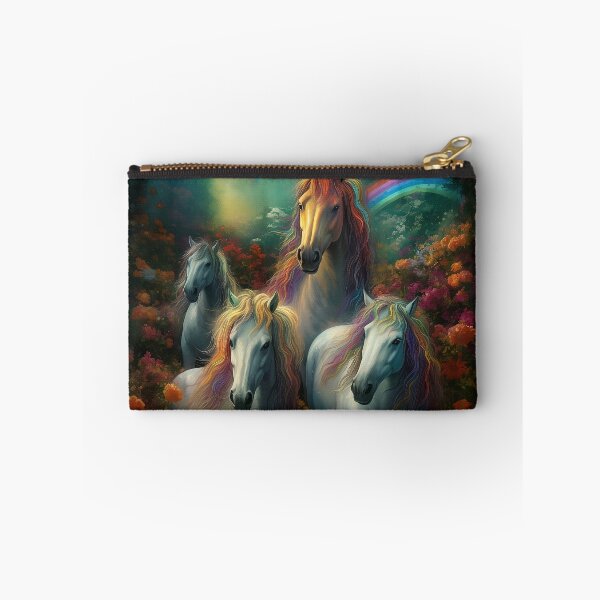 Item preview, White Horses in the Rainbow Meadow designed and sold by Void-Fantasies.