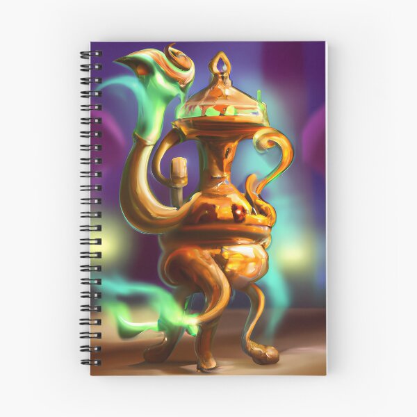 Item preview, Lamp Genie In Cyberpunk Universe designed and sold by KalipsoArt.