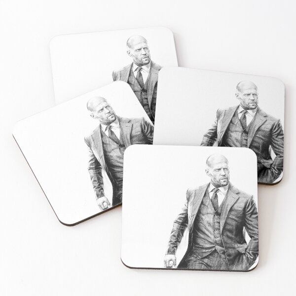 Item preview, jason statham hand drawing fan works graphic design and drawing by ironpalette designed and sold by ironpalette.