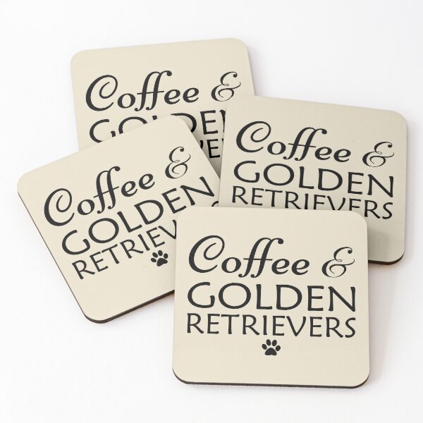 Item preview,  Coffee and Golden Retrievers designed and sold by iskapa.