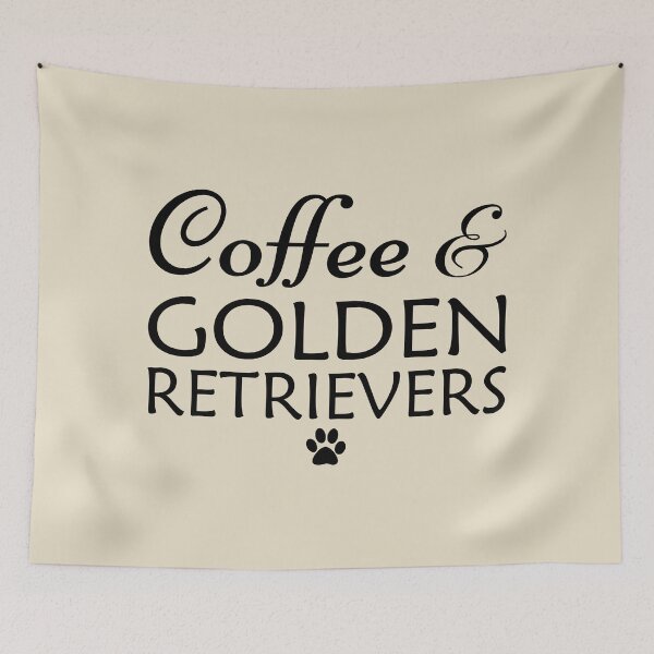 Item preview,  Coffee and Golden Retrievers designed and sold by iskapa.