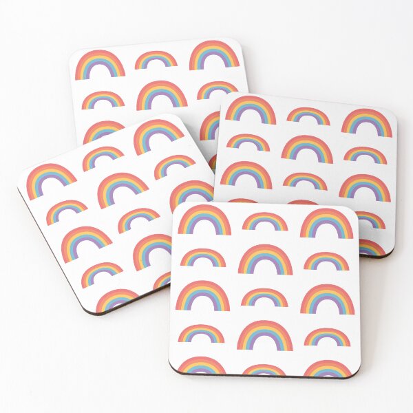 Item preview, Rainbows Pattern 1 - White designed and sold by Daniel Bevis Design.