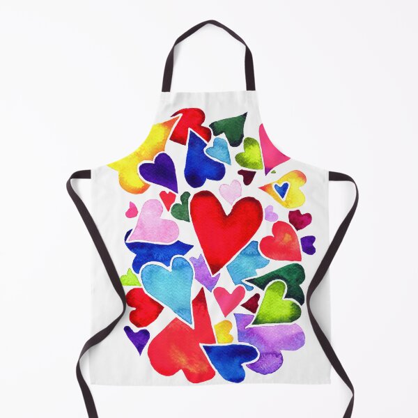 Item preview, Colorful Watercolor Hearts designed and sold by MCLegault.