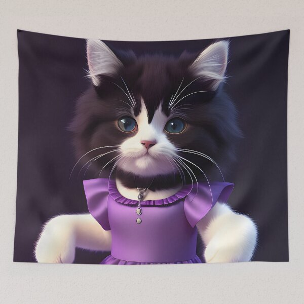 Item preview, Dancing cat - Modern digital art designed and sold by Ai-michiart.