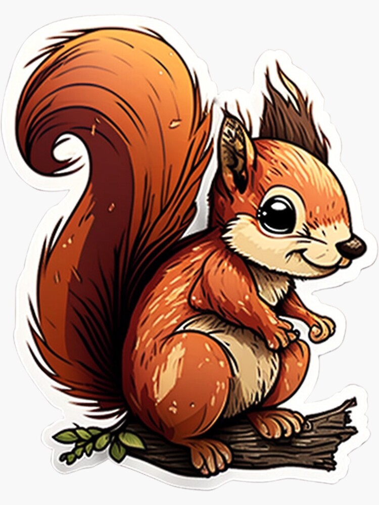 Tiny) Squirrel Avatar - White