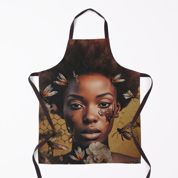 Item preview, Afro Bee Goddess Surreal Painting designed and sold by All Souls Dream.