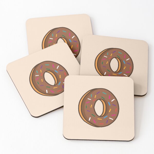 Item preview, Letters O Shaped Like Chocolate Donuts  designed and sold by DonutsWords.