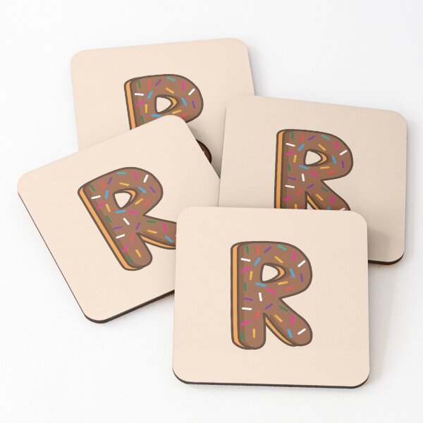 Item preview, Letters R Shaped Like Chocolate Donuts  designed and sold by DonutsWords.