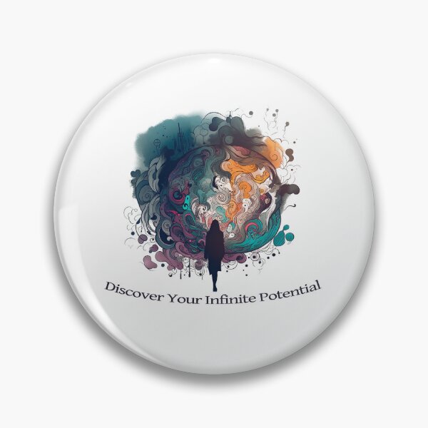 Item preview, Discover your infinite potential, inspirational quote designed and sold by ManuelAndreas.