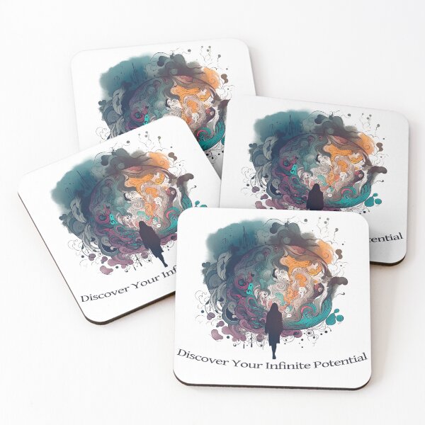 Item preview, Discover your infinite potential, inspirational quote designed and sold by ManuelAndreas.