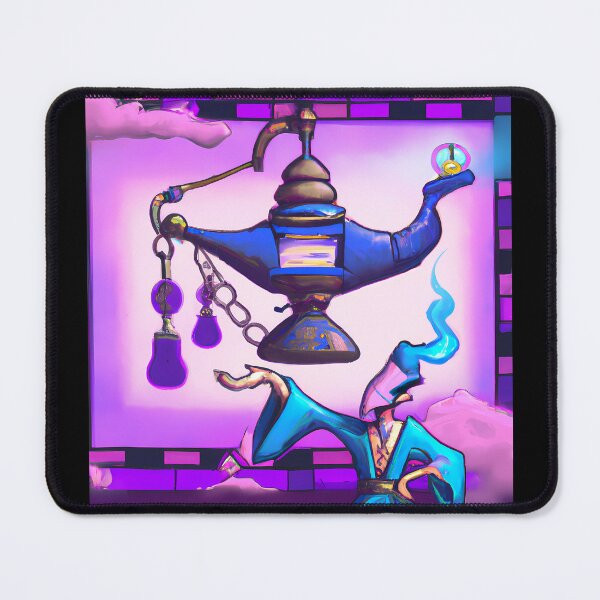 Item preview, Lamp Genie In Cyberpunk Universe designed and sold by KalipsoArt.