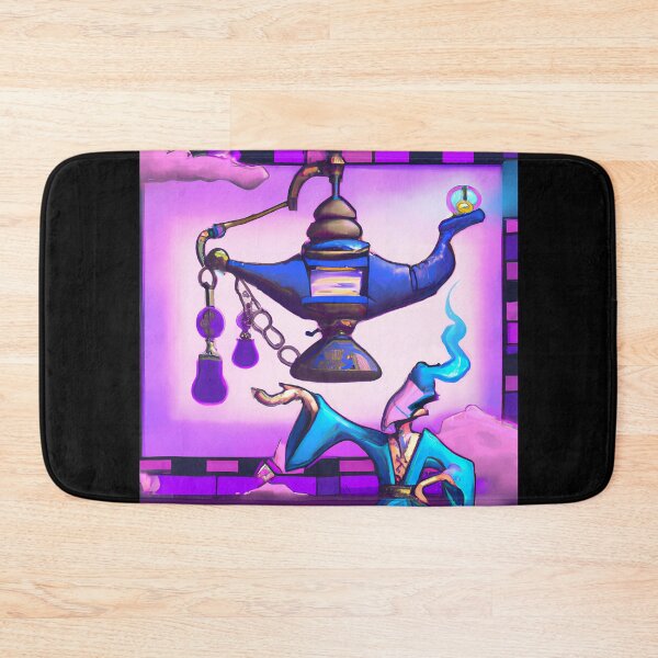 Item preview, Lamp Genie In Cyberpunk Universe designed and sold by KalipsoArt.