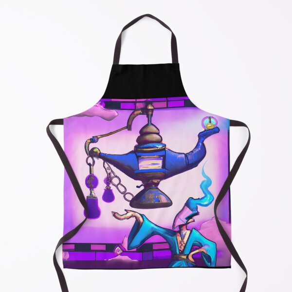 Item preview, Lamp Genie In Cyberpunk Universe designed and sold by KalipsoArt.