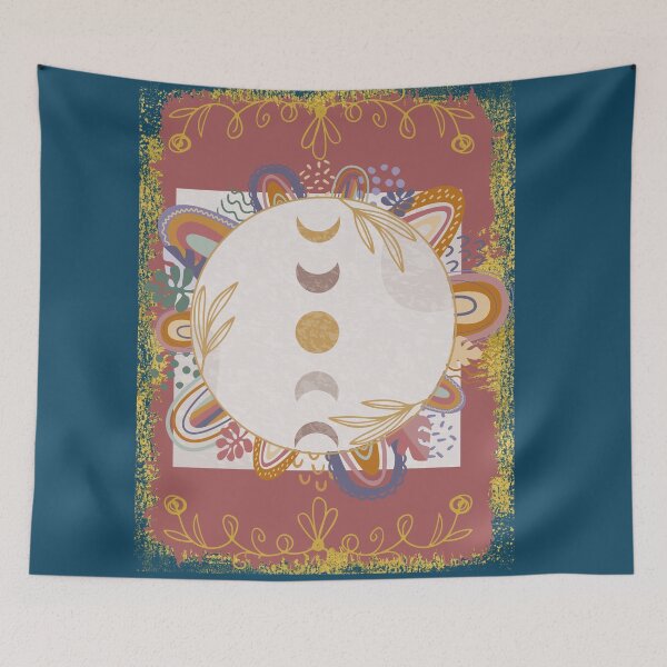 Item preview, Moon Cycle Boho Print designed and sold by malinshepherd.