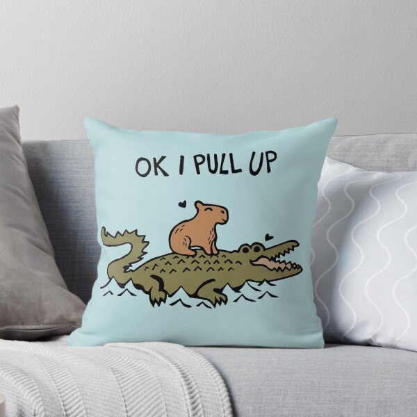Item preview, OK I Pull Up Capybara and Crocodile Love designed and sold by Graograman.