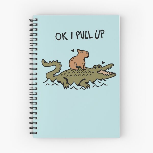 Item preview, OK I Pull Up Capybara and Crocodile Love designed and sold by Graograman.
