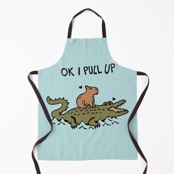 Item preview, OK I Pull Up Capybara and Crocodile Love designed and sold by Graograman.