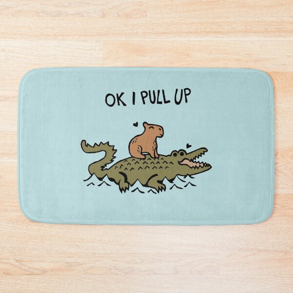 Item preview, OK I Pull Up Capybara and Crocodile Love designed and sold by Graograman.