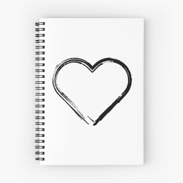 Item preview, Brushed Heart - white background designed and sold by dearmabel.