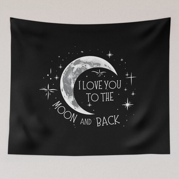 Item preview, I Love You to the Moon and Back designed and sold by NuCrescentApp.