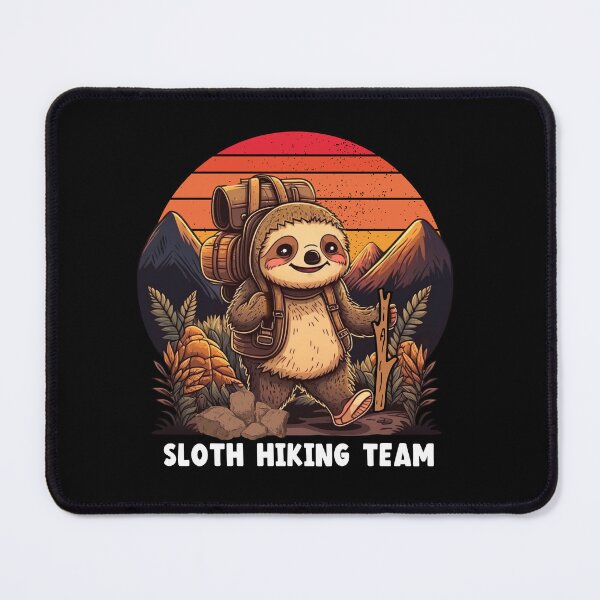 Item preview, Sloth Hiking Team Retro Sunset Funny Hiking Gifts Vintage Mountain Camping Lover Tees designed and sold by Sasikharn.