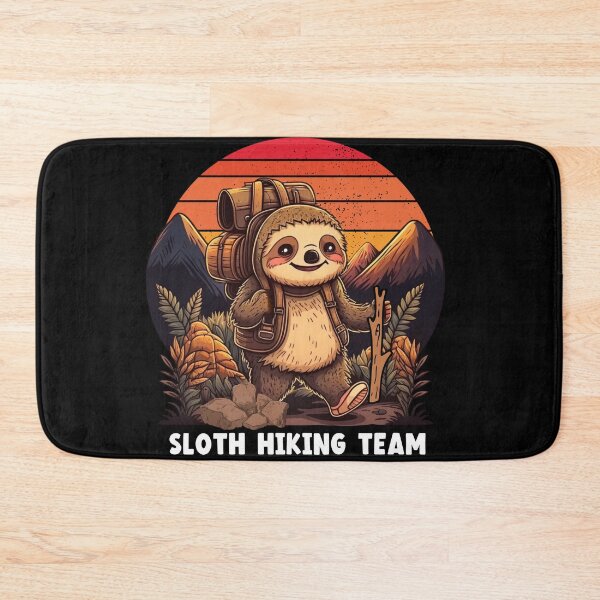 Item preview, Sloth Hiking Team Retro Sunset Funny Hiking Gifts Vintage Mountain Camping Lover Tees designed and sold by Sasikharn.
