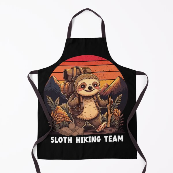 Item preview, Sloth Hiking Team Retro Sunset Funny Hiking Gifts Vintage Mountain Camping Lover Tees designed and sold by Sasikharn.