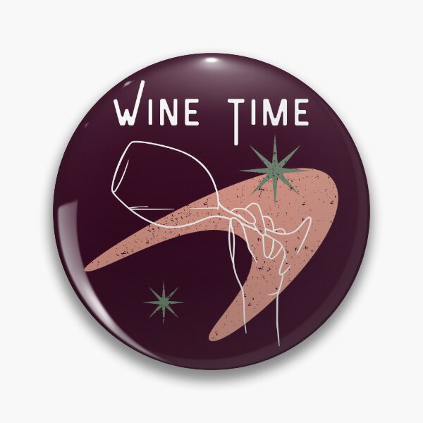 Item preview, Wine time vintage distressed retro custom tshirt and apparel design designed and sold by EmpiredesignCA.