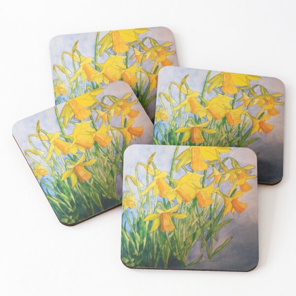 Item preview, Daffodils watercolour painting  designed and sold by esvb.
