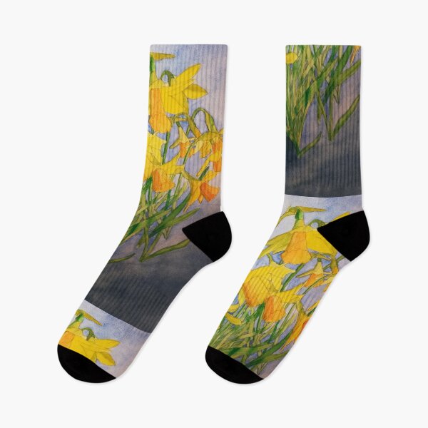 Item preview, Daffodils watercolour painting  designed and sold by esvb.