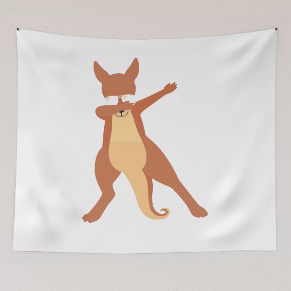 Item preview, Dabbing Dancing Kangaroo Animal Art Design designed and sold by TeesByDesign.
