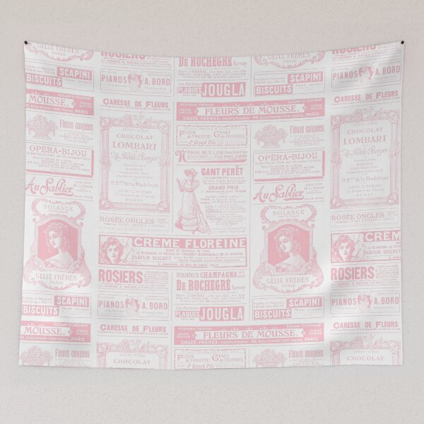 Item preview, victorian newspaper antique french pink  designed and sold by Gossip Rag.