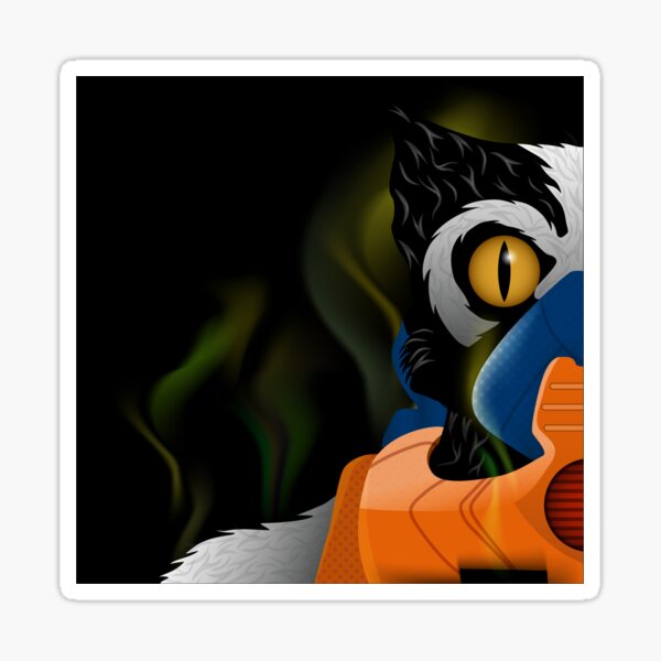 Vectorized Stinky Dude Sticker