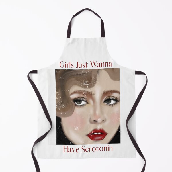 Item preview, girls Just Wanna Have Serotonin |retro pop art designed and sold by Mused by Melancholy.