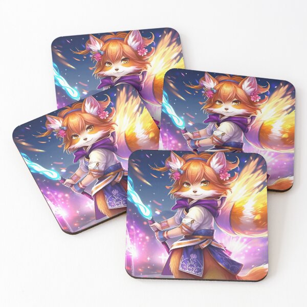 Item preview, Female Fox Warrior, Wielding a Light Sword designed and sold by AngelAndAnimal.