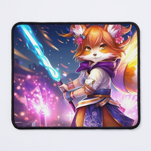 Item preview, Female Fox Warrior, Wielding a Light Sword designed and sold by AngelAndAnimal.