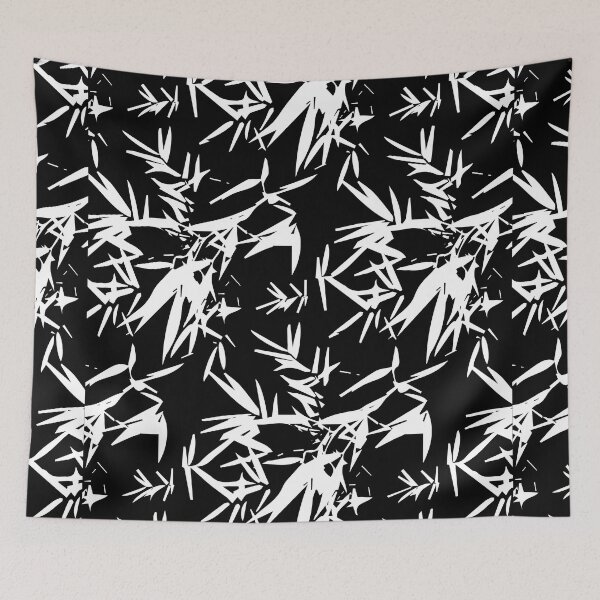 Item preview, Bamboo Leaves - Minimal, Elegant, Simple ( Black & White ) Design designed and sold by FenMou.
