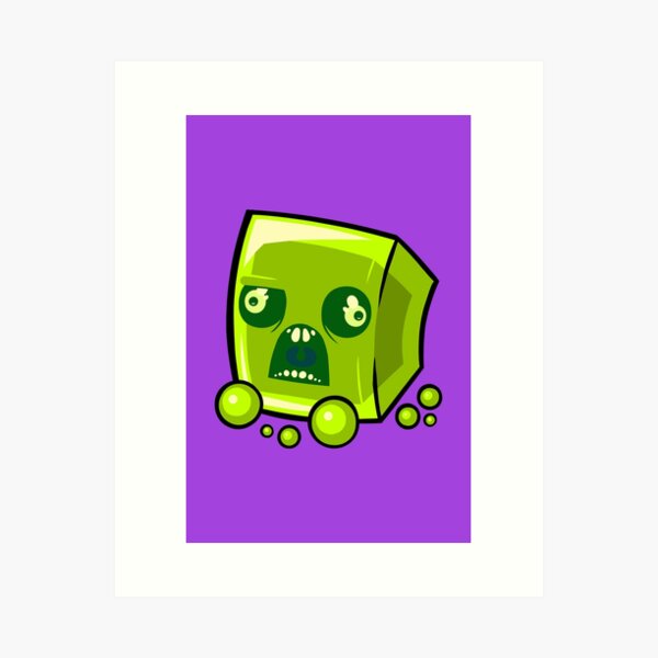 Minecraft Slime Boi Art Print for Sale by LuckyPop