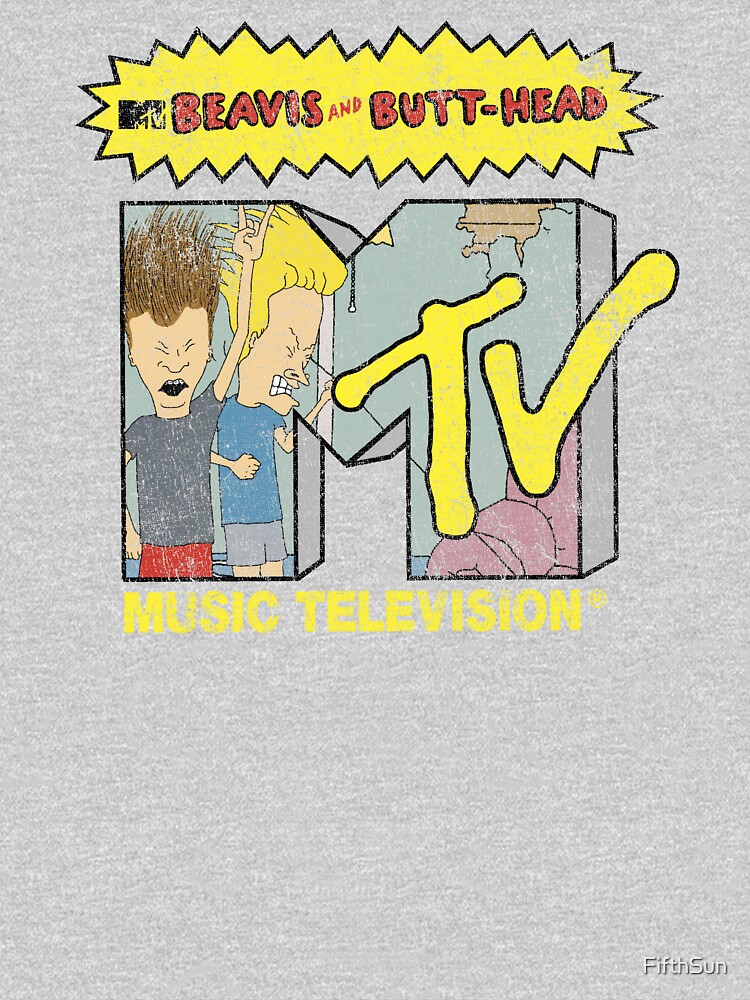 MTV Beavis And Butt-Head Vintage Headbanging Logo | Essential T-Shirt ...