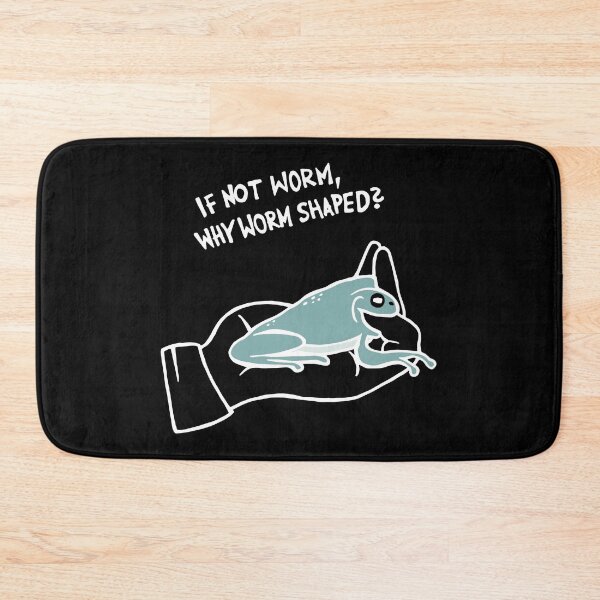 Item preview, If Not Worm Why Worm Shaped / Frog Eats Finger (White) designed and sold by Graograman.
