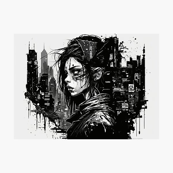 Aperçu de l'œuvre Futur punk créée et vendue par InkspiredArt.