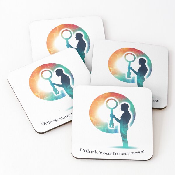 Item preview, Unlock your inner power inspirational quote print designed and sold by ManuelAndreas.