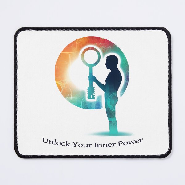 Item preview, Unlock your inner power inspirational quote print designed and sold by ManuelAndreas.