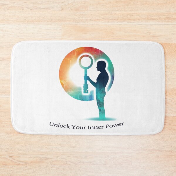 Item preview, Unlock your inner power inspirational quote print designed and sold by ManuelAndreas.